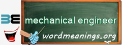 WordMeaning blackboard for mechanical engineer